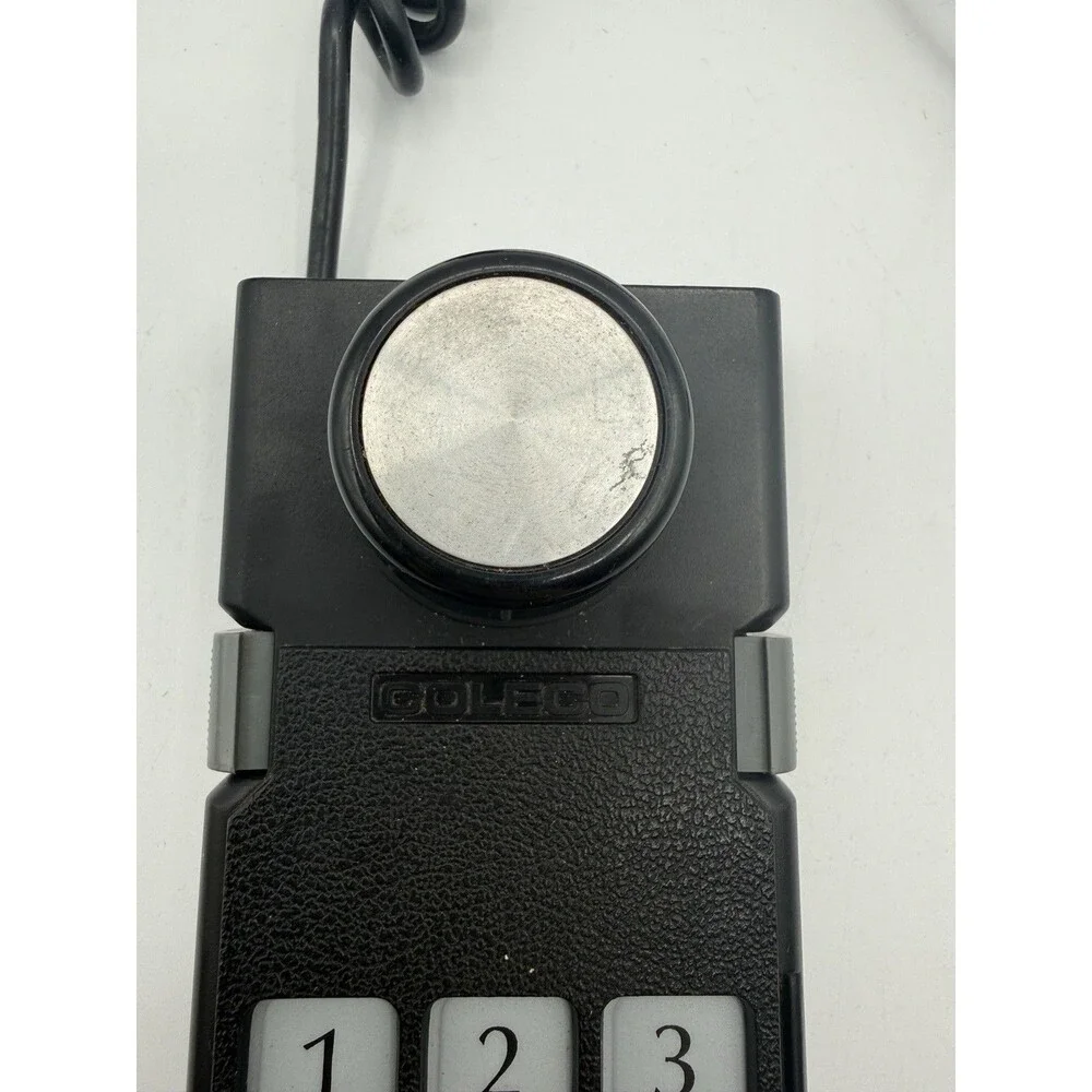 Vintage Coleco Black Wired Keypad Dial Controller Console Accessory TESTED